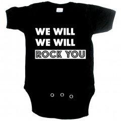 coole baby romper we will rock you