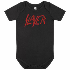 Slayer Baby Romper Zwart - (Logo Rood) 