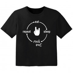 rock baby t-shirt eat sleep rock out repeat