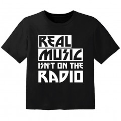 coole kinder t-shirt real music isnt on the radio