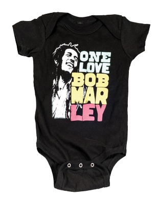 Bob Marley baby romper Smile Love (Clothing)