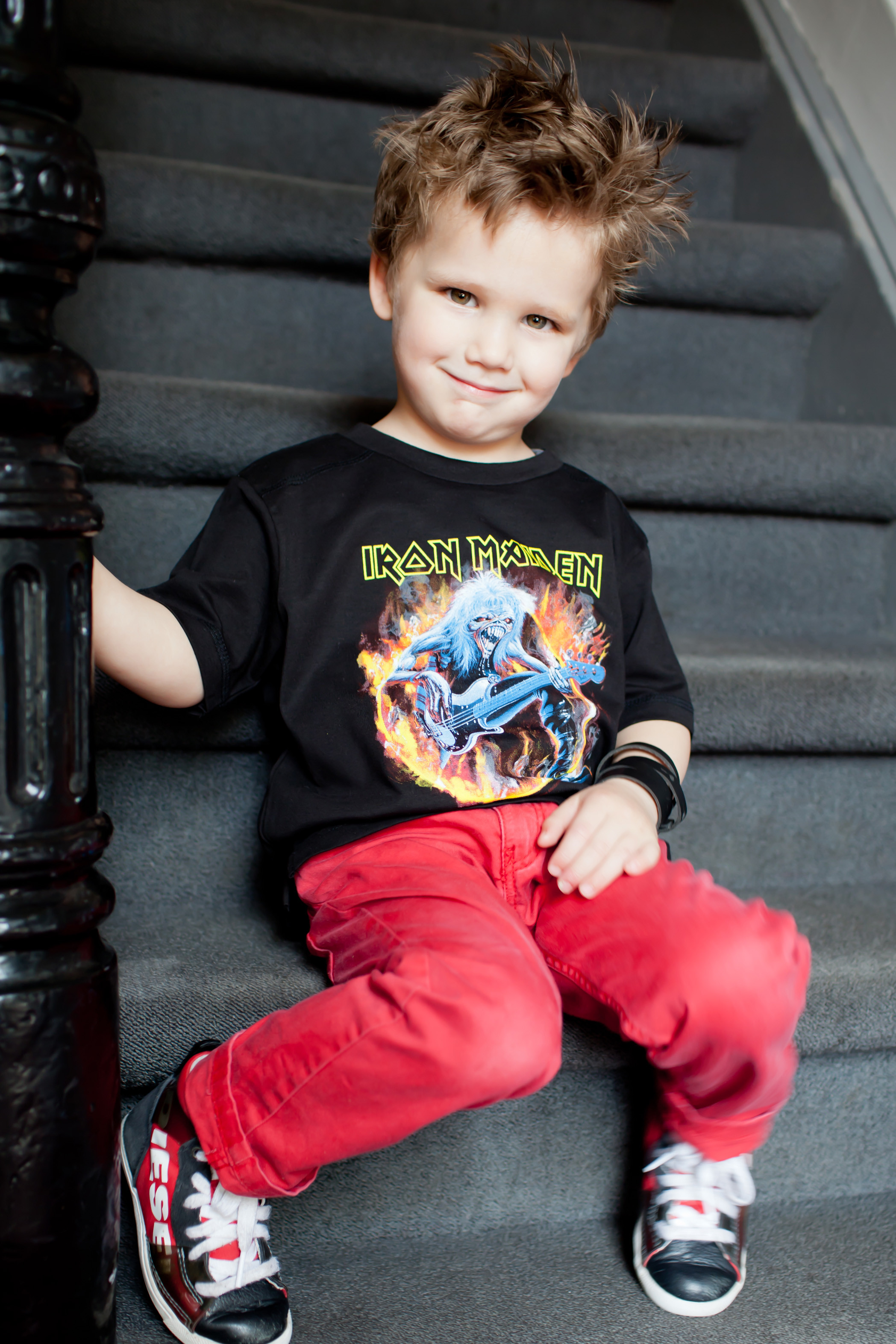 Iron Maiden T-shirt voor kinderen FLF photoshoot