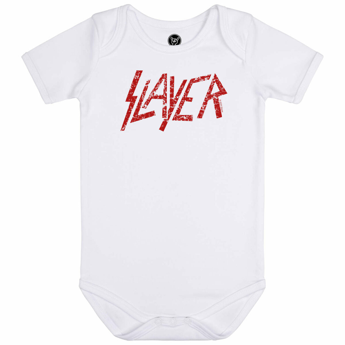 Slayer Baby romper Wit - (Logo Rood) 