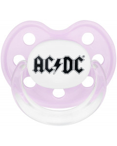 AC/DC baby speen logo 0-6 pink