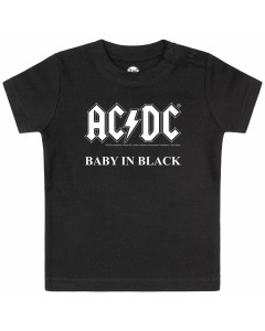 AC/DC Baby T-shirt: Baby In Black 