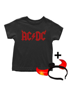 AC/DC Kids T-shirt Zwart - (Devil Horns)