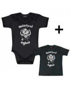 Cadeauset Motörhead body England & Motörhead Baby t-shirt England