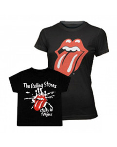 Duo Rockset Rolling Stones mama t-shirt & kinder t-shirt