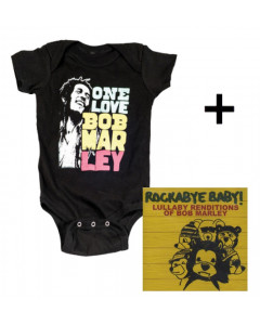 Cadeauset Bob Marley Baby Romper Smile & Bob Marley CD
