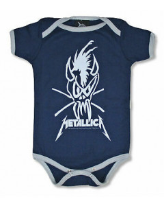 Metallica baby romper Scary guy blue
