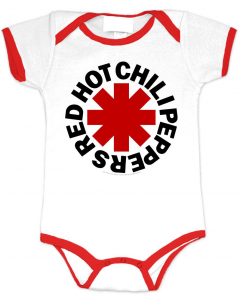 Red Hot Chili Peppers baby romper White/Red