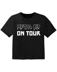 metal baby t-shirt metal kid on tour